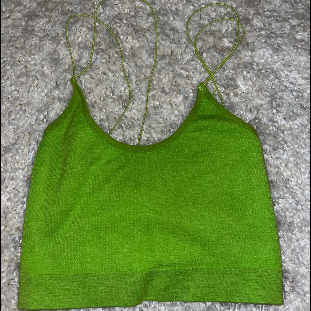 Neon green urban tank